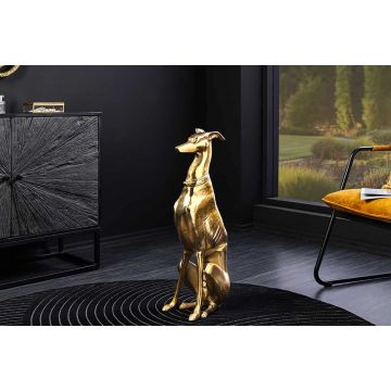 Beeld Greyhound 70cm Aluminium Goud - 45170
