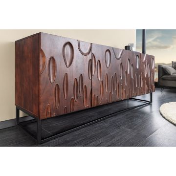 Dressoir Dune 175cm 3D Acaciahout Donker Walnootbruin - 45596