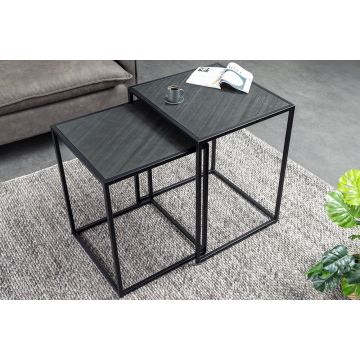 Salontafel Mountain Soul 45/40cm Set van 2 Marmerlook - 45676