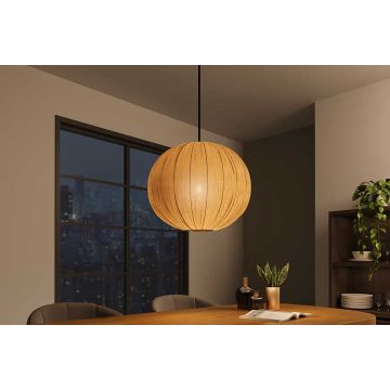 Ronde Hanglamp Organische 45cm Natuurlijke Stoffen Kap - 45843