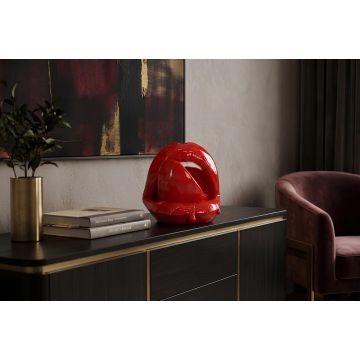 Hoogglanzende Pop-Art Decoratiefiguur Lip Rood 25cm Kunststof