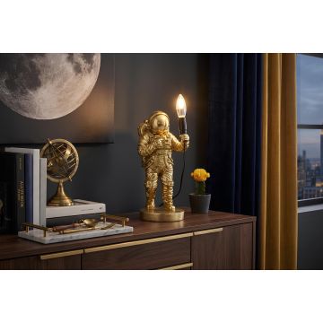 Handgemaakte Tafellamp Astronaut Goud 37cm