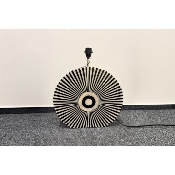 Verstelbare Tafellamp Harmony Zwart-Wit 65cm met Beeninlay