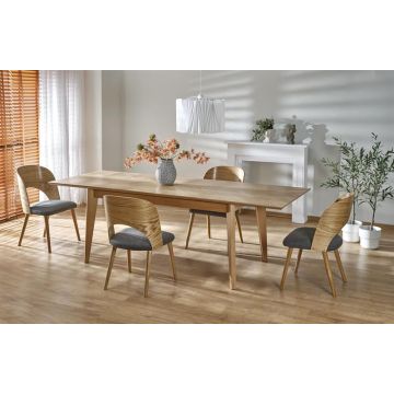Uitschuifbare Eettafel Edmondo Eiken 160-240cm