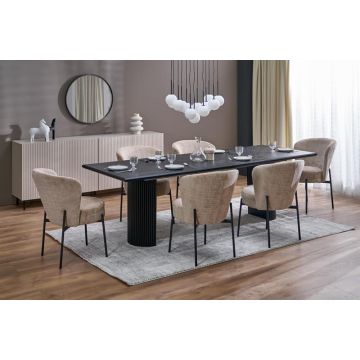 Uitschuifbare Eettafel Bolero Zwart 250cm 