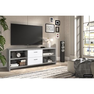 Tv-meubel Dixon 150cm Grijs/Wit- RD2145-3