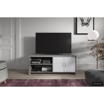Tv-meubel Dixon 120cm Grijs/Wit- RD2146-3
