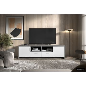 TV-meubel Dixon 180cm Grijs/Wit - RF2148-3