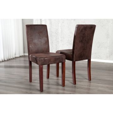 Eetkamerstoel Genua Sigaarbruin Vintage Look - 22207