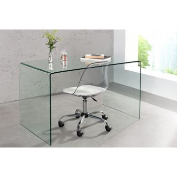 Eettafel /Bureau Ghost 120cm Glas - 22862