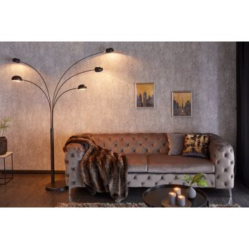 Vloerlamp Lichten Zwart/Goud 205cm - 22967
