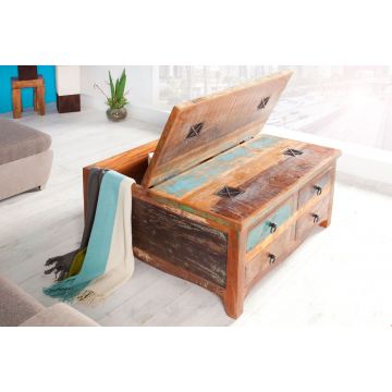 Salontafel Jakarta 70cm Gerecycled Hout - 37361