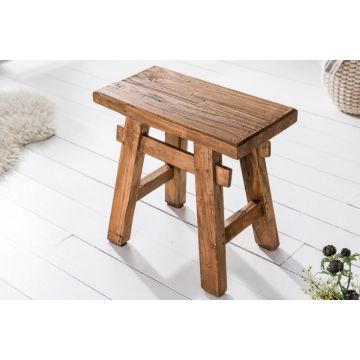 Bijzettafel Hemingway Bruin 50cm Massief Mango Hout - 36635