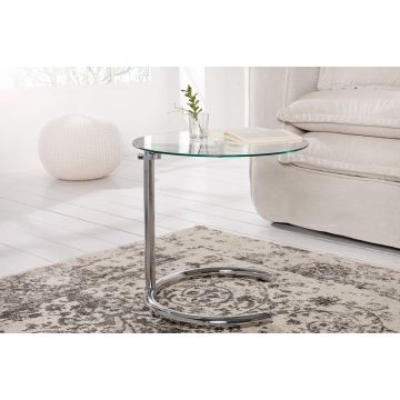 Bijzettafel Effect Chroom 50-70cm In Hoogte Verstelbaar - 36723
