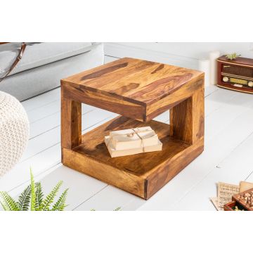 Salontafel Giant S 45cm Massief Sheesham Hout - 37459