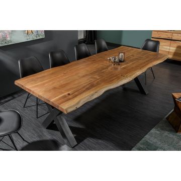 Eettafel Mammoet X 200cm Massief Acacia Hout - 38349