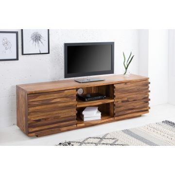 TV Meubel Reliëf 150cm Massief Sheesham Hout - 38411