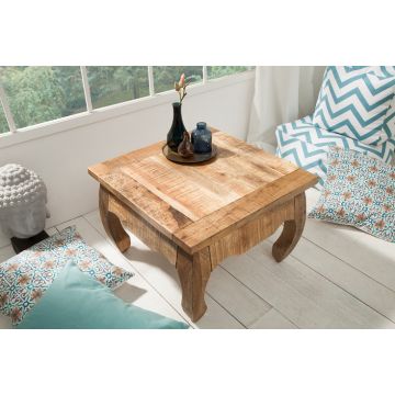 Salontafel Opium Antique 60cm Massief Mango Hout - 38638