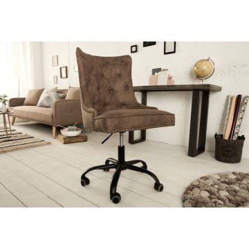 Bureaustoel Chesterfield Lichtbruin - 38793