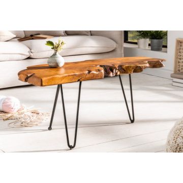 Salontafel Wild 100cm Teak Massief Acacia Hout - 38797