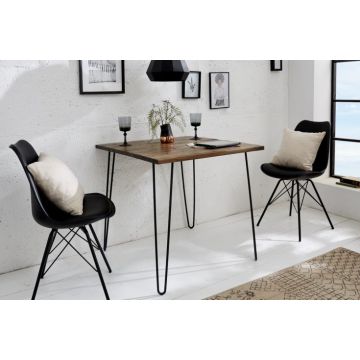 Eettafel Spider Bruin 80cm Massief Acacia Hout - 38885