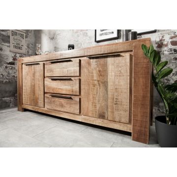 Dressoir Iron Craft 175cm Massief Mango Hout - 38930