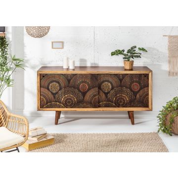 Dressoir Mandala 160cm Massief Mango Hout - 39039