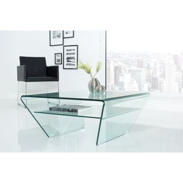 Salontafel Fantome Trapez 70cm Glas - 39054