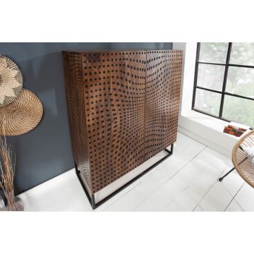 Kast Illusion 120cm Massief Mango Hout - 40052