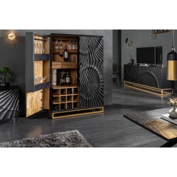Barkast Scorpion Zwart 95cm Massief Mango Hout - 40054