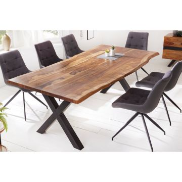 Eettafel Amazonas 220cm Massief Sheesham Hout - 40191