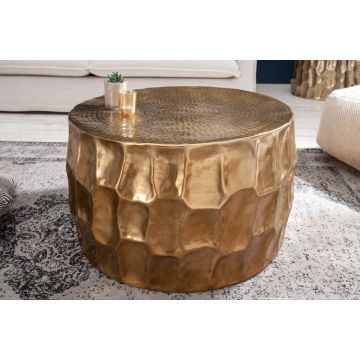 Salontafel Organic Orient Goud 70cm Rond Aluminium - 40225