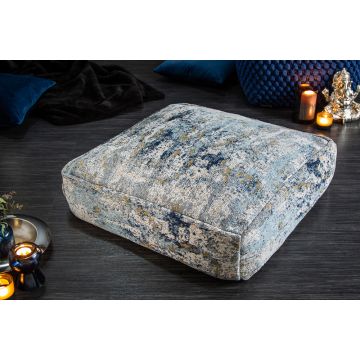 Vloerkussen Abstract Blauw Beige 70x70cm - 40242