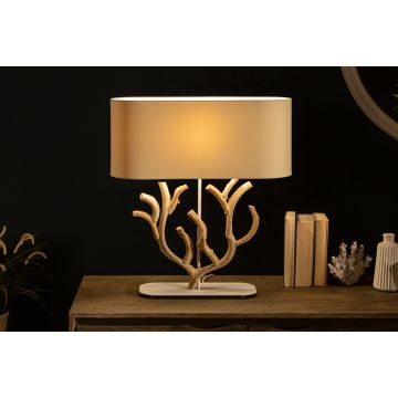 Tafellamp Koraal Massief Hout Beige 58cm - 40403