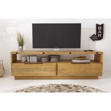 TV Meubel FINCA 150cm Massief Grenen Hout - 40456