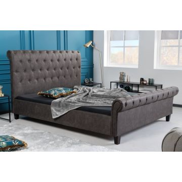 Bed Kensington Donkergrijs 160x200cm - 40605