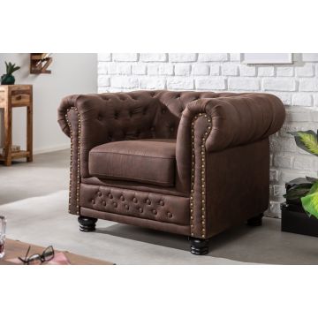 Fauteuil Chesterfield II Vintage Bruin - 40654