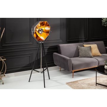 Vloerlamp Studio Zwart Goud 160cm - 40779