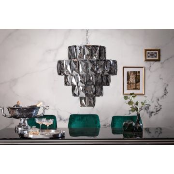 Hanglamp Kroonluchter Kristal Edel Grijs 50cm - 40824