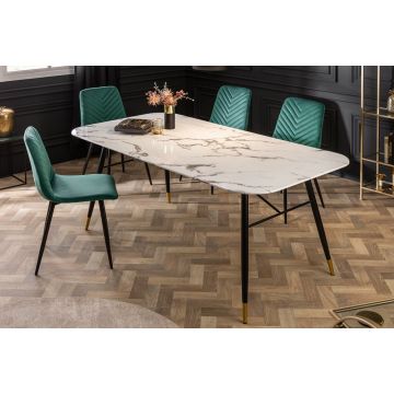 Eettafel Paris Wit 180cm Marmer - 40845