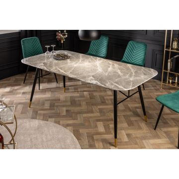 Eettafel Paris Grijs 180cm Marmer - 40847