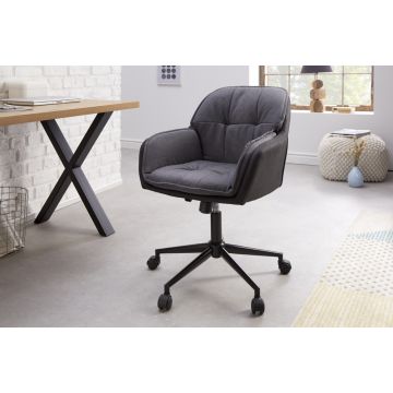 Bureaustoel Lounger Grijs Antraciet - 40864