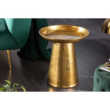 Bijzettafel Orient Goud 45cm Aluminium - 40920