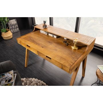 Bureau Monsoon 120cm Massief Mango Hout - 41165