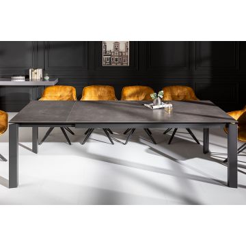 Eettafel Antraciet 180-240cm uitschuifbaar - 41383