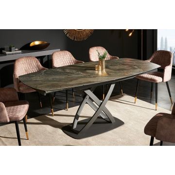Eettafel Inception Taupe Antraciet 130-190cm - 41451