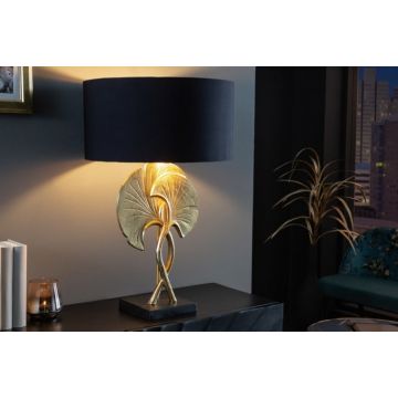 Tafellamp Ginkgo Goud Zwart 62cm - 41530
