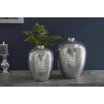 Vaas 2-delige set Oriental Zilver 25cm - 41531