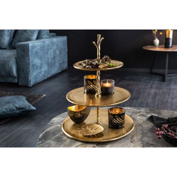 Etagère Abstract Goud 35cm - 41603