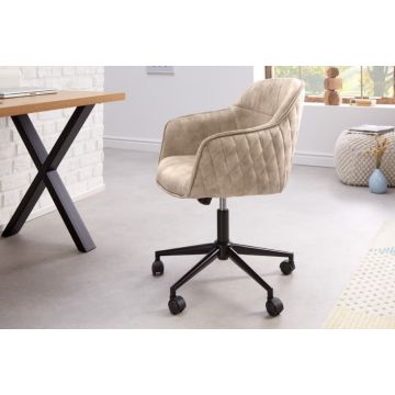 Bureaustoel Euphoria champagne Fluweel - 41663